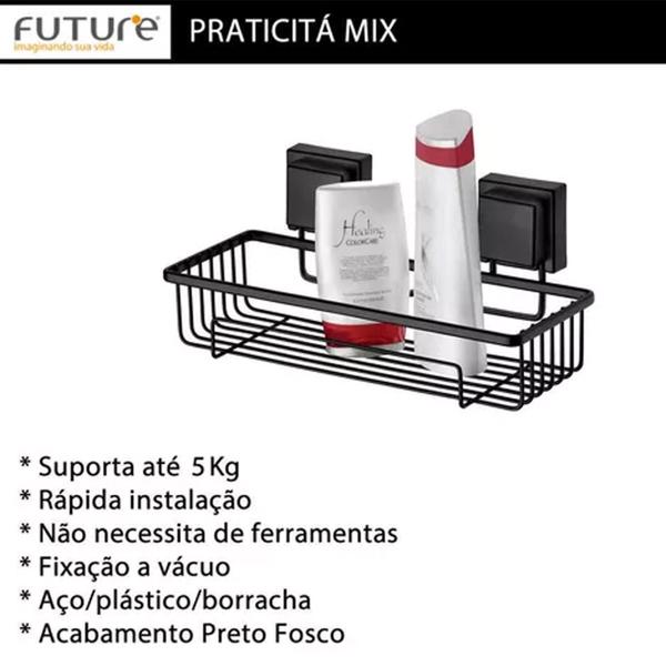Kit De Acessórios Para Banheiro Fixação Por Ventosa - Future Imagem de Kit De Acessórios Para Banheiro Fixação Por Ventosa