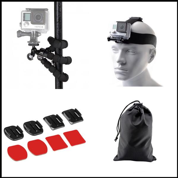 Imagem de Kit de Acessórios Versátil Compatível Com Câmera Gopro Hero 9 Black Completo e Seguro