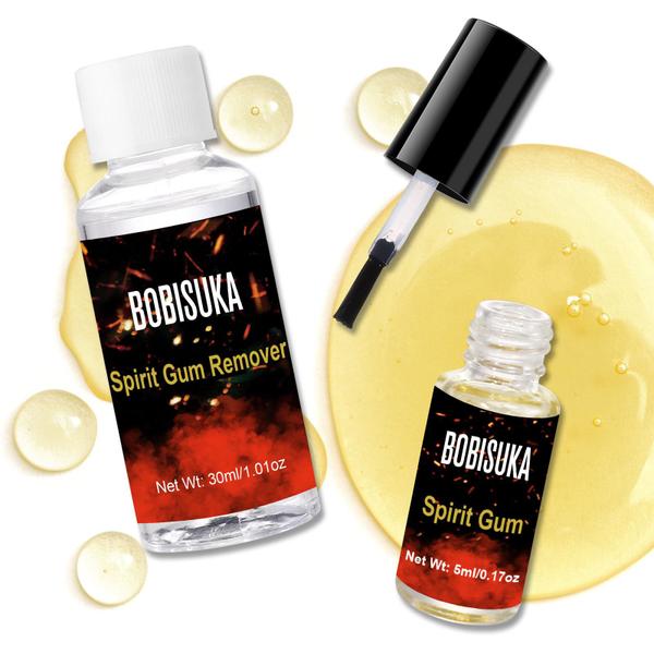 Imagem de Kit de adesivo e removedor BOBISUKA Spirit Gum 5mL e 30mL