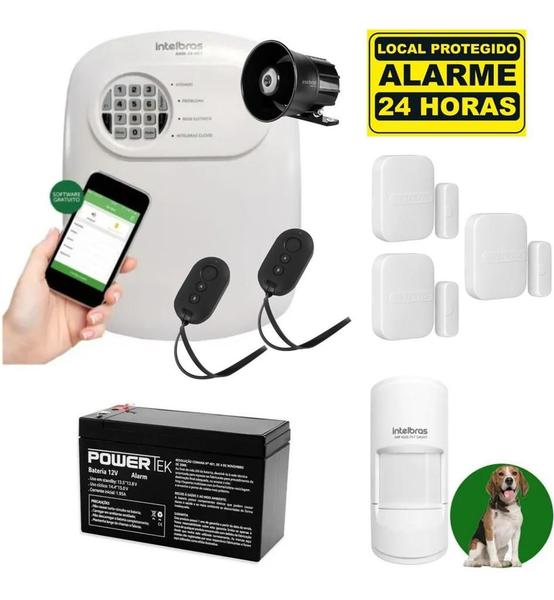 Imagem de Kit De Alarme Anm 24 Net 3 Sensor Magnético 1 Infra Pet