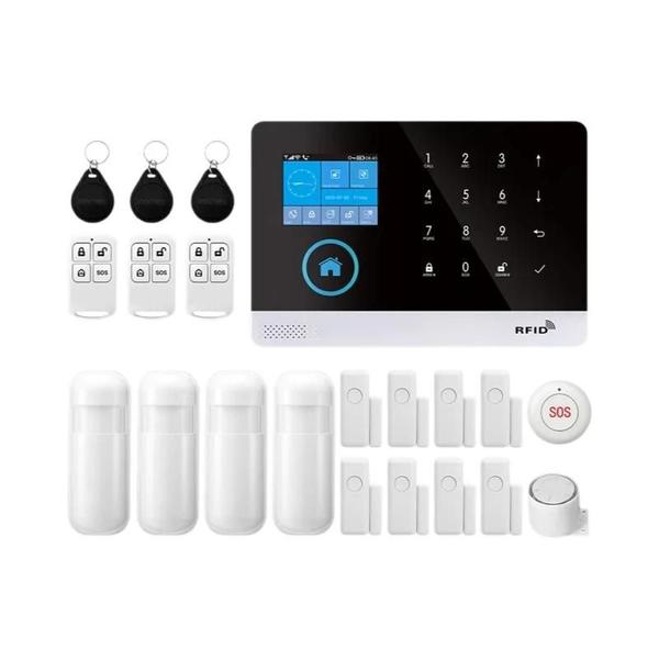 Imagem de Kit de Alarme Residencial Inteligente Tuya WiFi - Sistema Sem Fio Smart