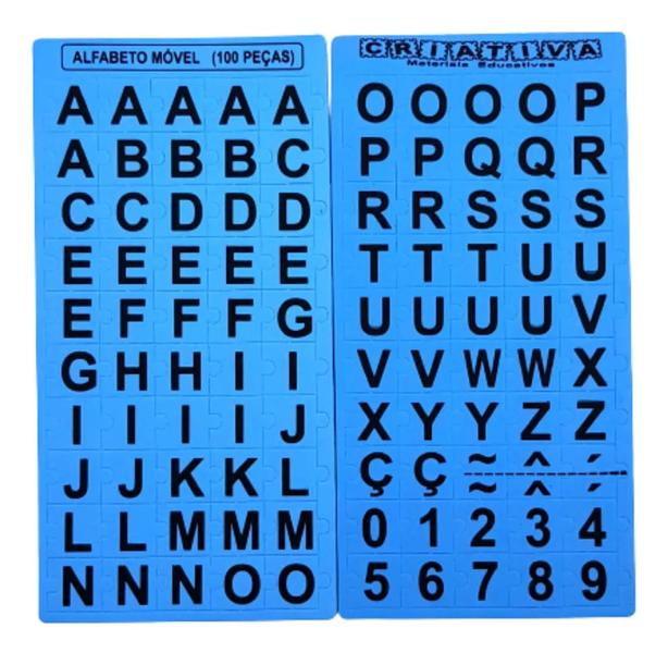 Imagem de Kit de alfabetização 325 peças em eva alfabeto silabas simples e complexas