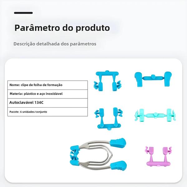 Imagem de Kit de Alicate com Contornos Seccionais para Matriz Dentária - Inclui Clipe de Mola e Braçadeiras