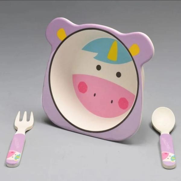 Imagem de Kit de alimentação eco 3 peças unicórnio - girotondo baby