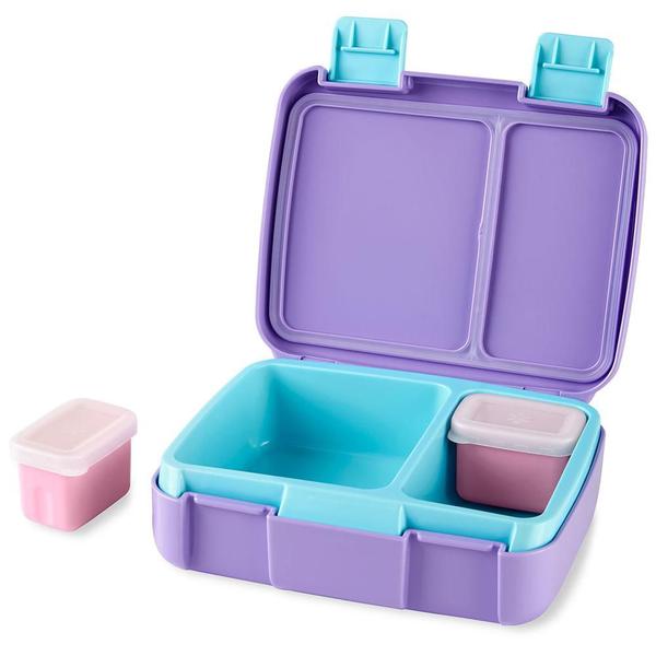 Imagem de Kit de Alimentação Skip Hop Bento Box Zoo Baleia Narval Roxo