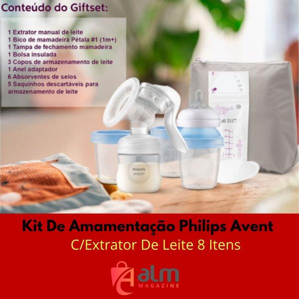 Imagem de Kit de Amamentação Philips Avent c/Extrator de leite 8 Itens