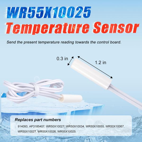 Imagem de Kit de aquecedor de descongelamento de geladeira+sensor de temperatura+termostato