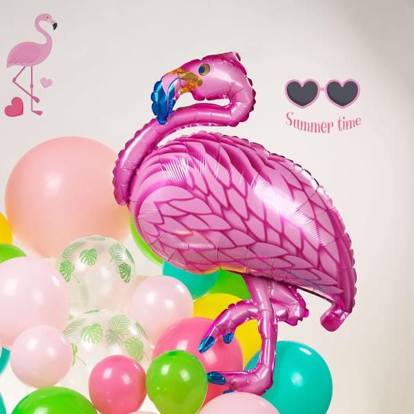 Imagem de Kit de Arco de Balões Tropical Flamingo Kozee - 140 Unidades