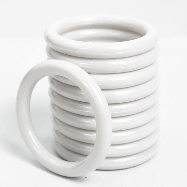 Kit de Argolas Plásticas Porta Guardanapo Branca 100 Unidades - Russo Art Imagem de Kit de Argolas Plásticas Porta Guardanapo Branca 100 Unidades