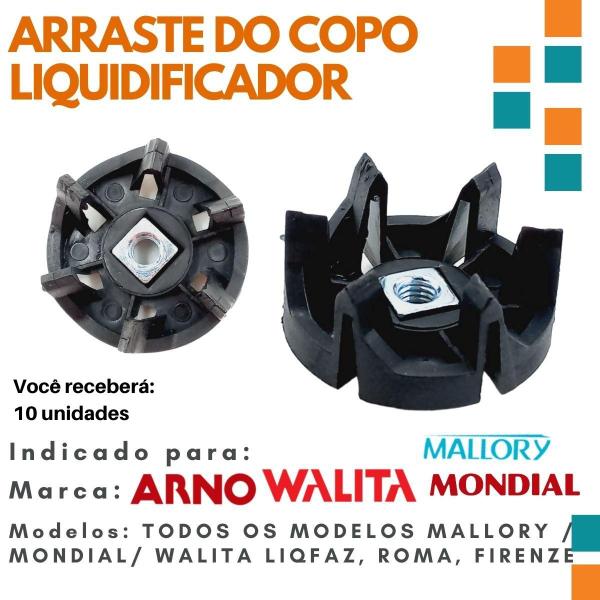 Kit de arraste de Copo Liquidificador pequeno curto 10 unids - Micromax Imagem de Kit de arraste de Copo Liquidificador pequeno curto 10 unids