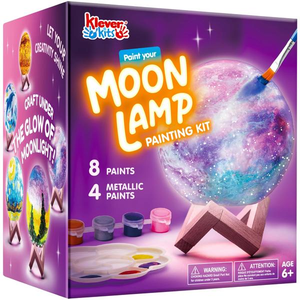 Imagem de Kit de artesanato de lâmpadas lunares Klever Kits DIY 3D Moon Night Light