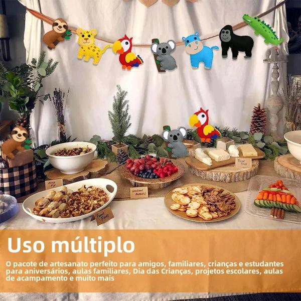 Imagem de Kit de Artesanato DIY Montessori para Crianças - Brinquedos Educativos Criativos