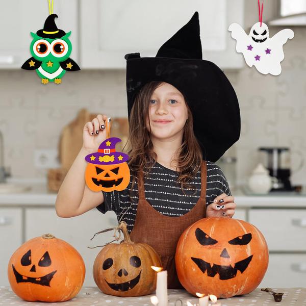 Kit de artesanato Fennoral Halloween com adesivos de espuma para crianças de 12 anos Imagem de Kit de artesanato Fennoral Halloween com adesivos de espuma para crianças de 12 anos