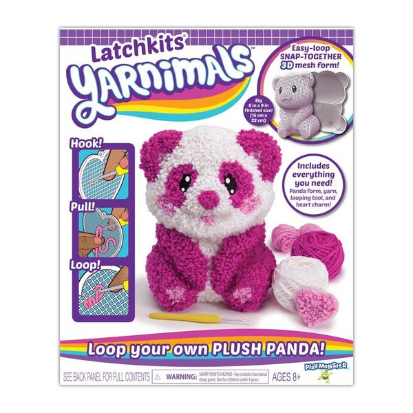 Imagem de Kit de artesanato PlayMonster Yarnimals Panda Loop Your Own Own Own Own 8 Years Own