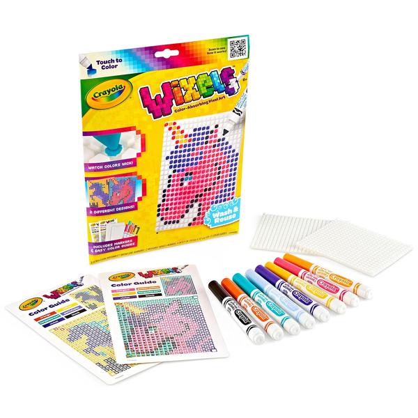 Imagem de Kit de atividades Crayola Wixels Unicorn com 8 marcadores laváveis 6+