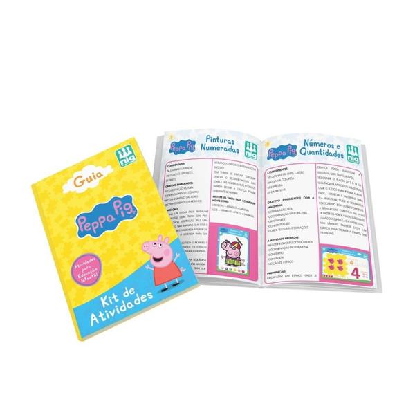 Kit de Atividades Educativo Peppa Pig Infantil Pintura Memória Dominó - Nig Brinquedos Imagem de Kit de Atividades Educativo Peppa Pig Infantil Pintura Memória Dominó