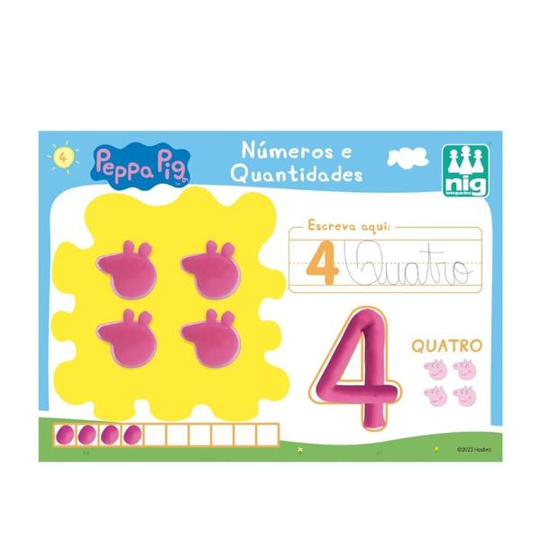 Kit de Atividades Educativo Peppa Pig Infantil Pintura Memória Dominó - Nig Brinquedos Imagem de Kit de Atividades Educativo Peppa Pig Infantil Pintura Memória Dominó