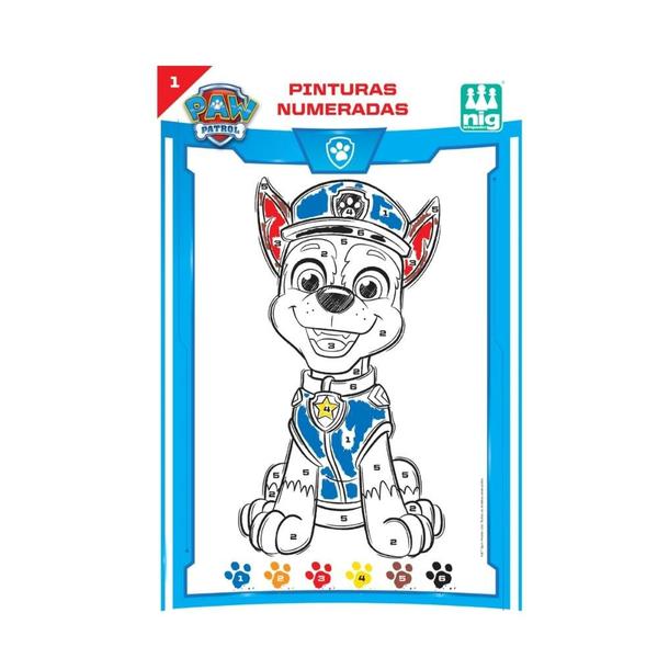 Imagem de Kit de Atividades Patrulha Canina Educativo Infantil Números Pinturas Memória