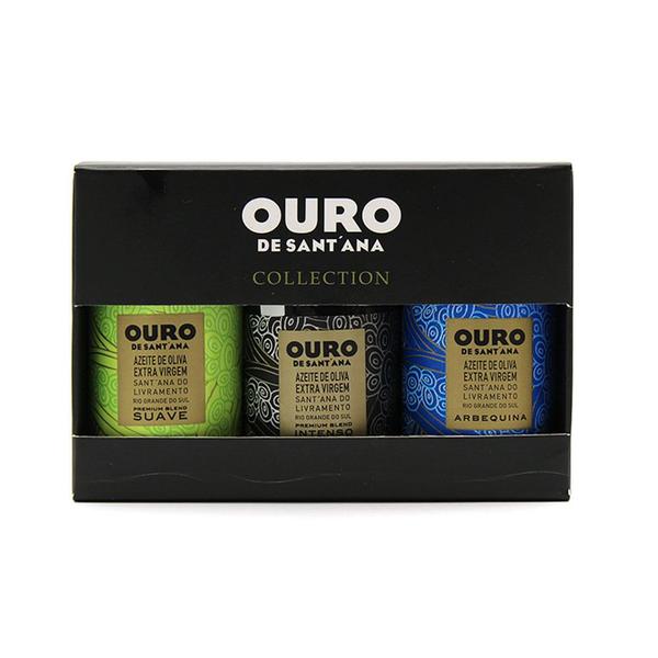 Kit de Azeite de Oliva Ouro de Sant'ana Collection 3x30ml - Ouro de Santana Imagem de Kit de Azeite de Oliva Ouro de Sant'ana Collection 3x30ml