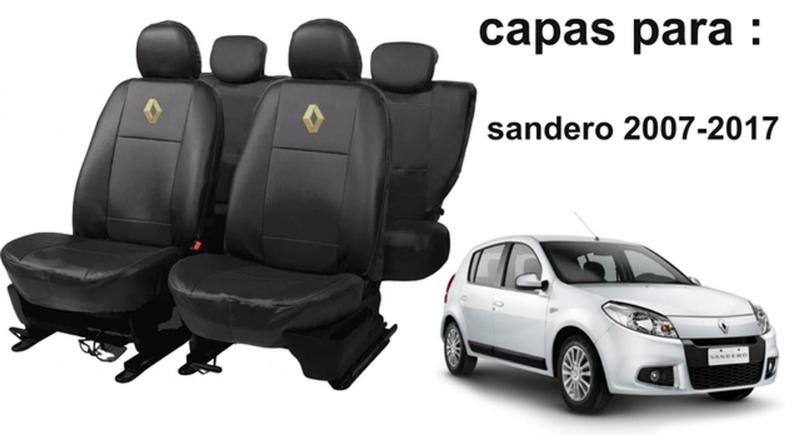 Imagem de Kit de Bancos de Couro para Renault Sandero 2016