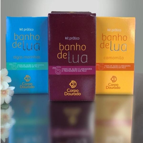 Imagem de Kit de Banho Prático Corpo Dourado Banho de Lua 300g Pêlo Dourado Clareamento em Casa Hidratação