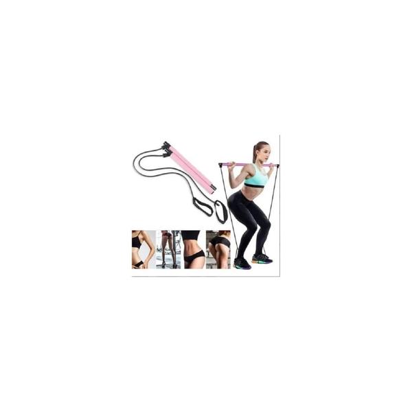 Kit de barra de Pilates Yoga Fitness com faixa de resistência - Lightbek Official Store Imagem de Kit de barra de Pilates Yoga Fitness com faixa de resistência