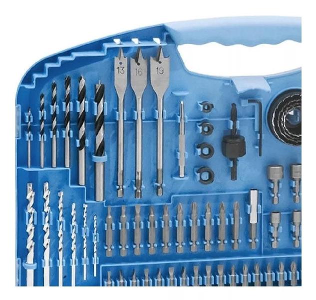 Imagem de Kit De Bits Brocas E Serra Copo C/ 129 Pçs Gamma - G19517AC