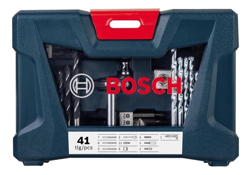 Imagem de Kit De Bits Brocas Para Parafusadeira Furadeira 41pçs Bosch