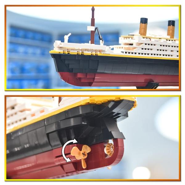 Imagem de Kit de blocos de construção Riceblock Titanic Cruise Ship 1333 unidades