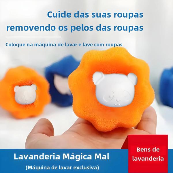 Imagem de Kit de Bolas de Lavanderia Reutilizáveis (1/5/10 Peças) - Removedor de Pelos para Máquina de Lavar