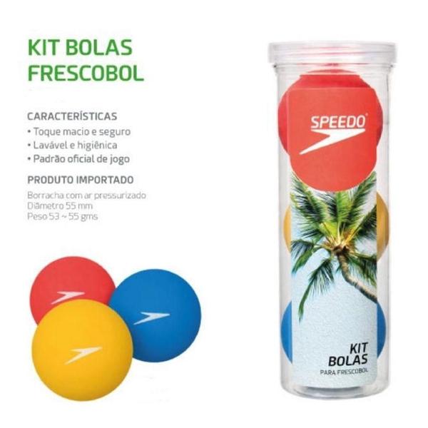 Imagem de Kit De Bolas Frescobol Speedo - 3 Unidades