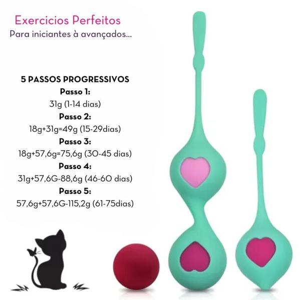Kit de bolas para pompoarismo - sexy import Imagem de Kit de bolas para pompoarismo