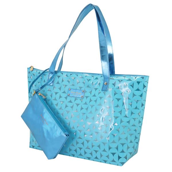 Imagem de Kit de Bolsa e Necessaire de 2 pçs Glitz Jacki Design Azul