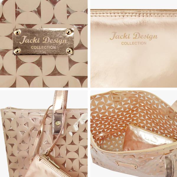 Imagem de Kit de Bolsa e Necessaire de 2 pçs Glitz Jacki Design Dourado