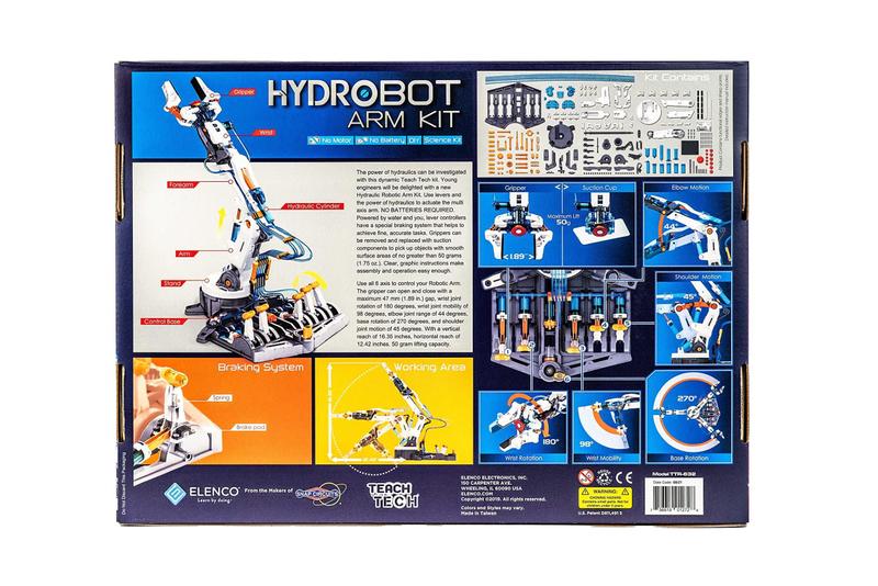 Imagem de Kit de braço Hydrobot Teach Tech Hydraulic STEM Toy Kids 12+