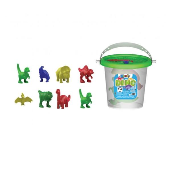 Imagem de Kit De Brinquedo Balde Dinossauros Dino Divertido Colorido