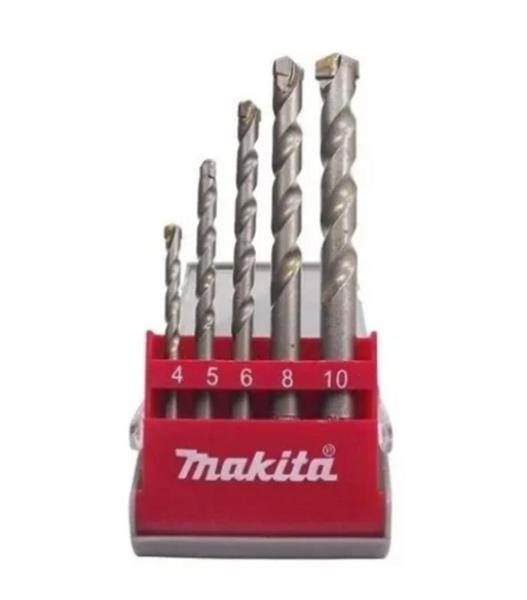 Imagem de Kit De Broca De Videa Makita 4, 5, 6, 8 E 10 Mm D-03894