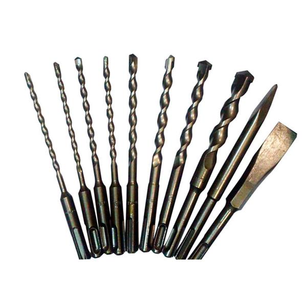 Imagem de Kit de Brocas Talhadeira e Ponteiro SDS Plus 10 Peças Makita D-46361