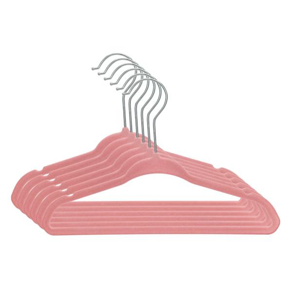 Kit de Cabide Infantil de Veludo Rosa Oikos - 30 Unidades Imagem de Kit de Cabide Infantil de Veludo Rosa Oikos - 30 Unidades