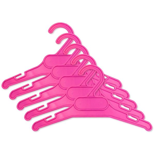 Imagem de Kit De Cabides Baby Menina Girl Cor Pink Guarda Roupa - 20 Unidades