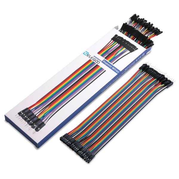 Imagem de Kit de cabos Jumper Ribbon ELEGOO 120pcs para projetos Arduino