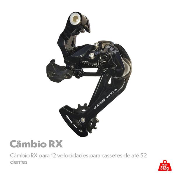 Imagem de Kit de câmbio 12v - câmbio traseiro e alavanca de câmbio