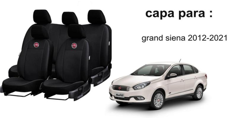 Imagem de Kit de Capa de Couro Grrrand Siena 12-21 + Tapete + Capa de Volante de Luxo