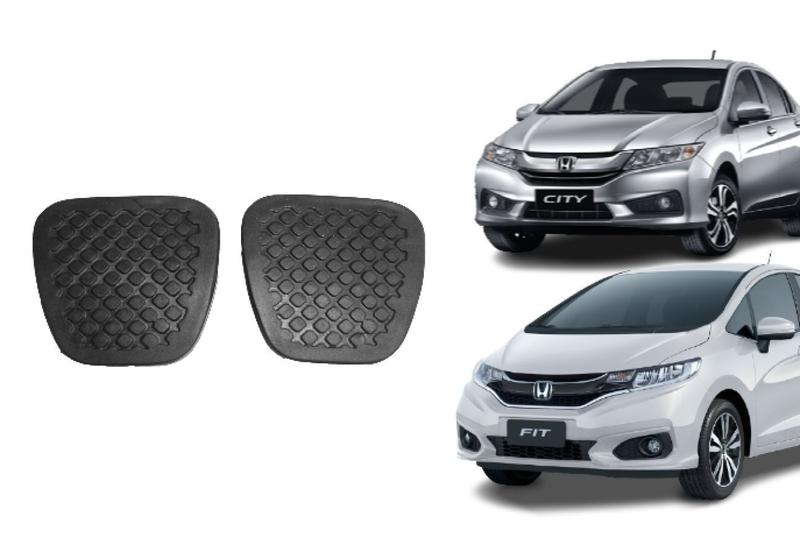 Imagem de Kit de Capa de Pedal Embreagem e Freio do Honda Fit e City 