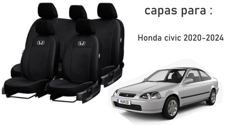 Imagem de Kit de Capas para Honda Civic 95-99: Capa de Couro, Tapete e Capa de Volante