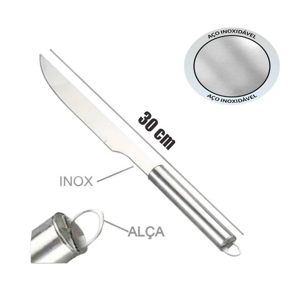 Imagem de Kit de Churrasco Inox  3 pecas  e Maleta de Alumínio