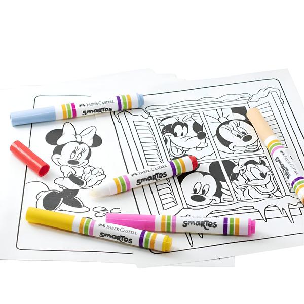 Imagem de Kit de Colorir Smartes Mickey Faber-castell + Canetinhas Mágicas