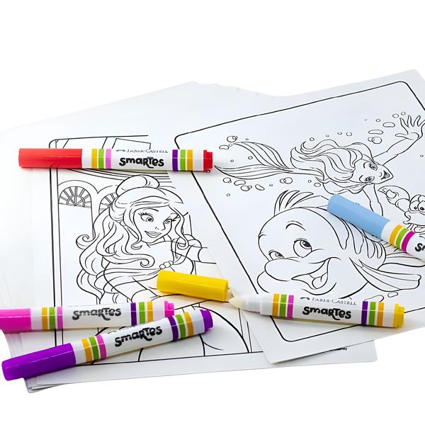 Imagem de Kit de Colorir Smartes Princesas Faber-castell + Canetinhas Mágicas