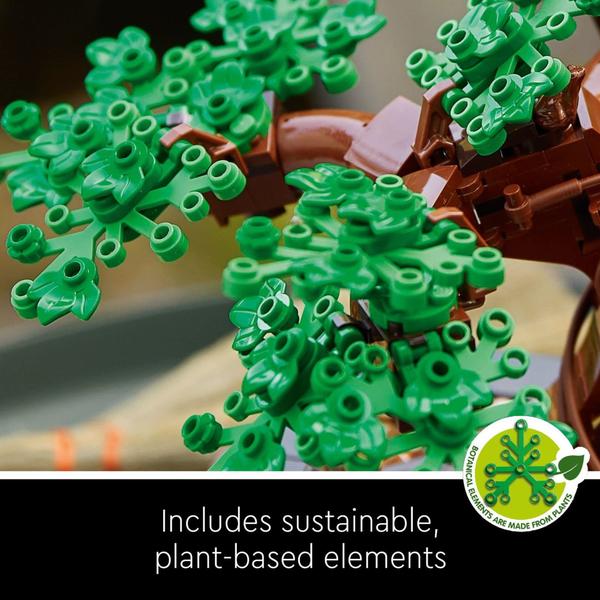 Imagem de Kit de construção de árvore Bonsai LEGO, meditação e exibição, 878 peças