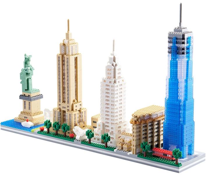 Imagem de Kit de construção de modelos BIDIUTOY Architecture New York City com 3452 unidades